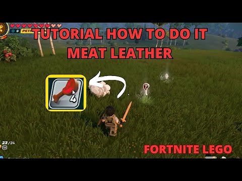 TUTORIAL HOW TO COOK MEAT ON FORTNITE LEGO / Fortnite LEGO Make grilled meat