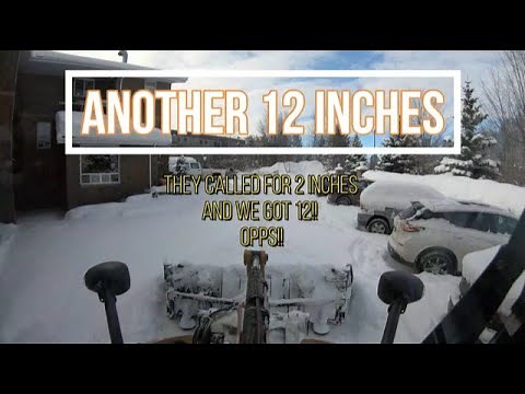 PLOWING 12 INCHES OF SNOW!! THEY CALLED FOR 2 AND WE GOT 12 INCHES!! OPPS!!