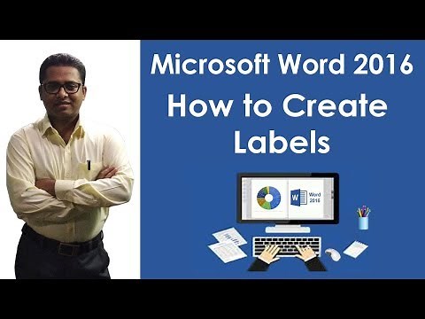 How to Create Labels in M S Word 2016