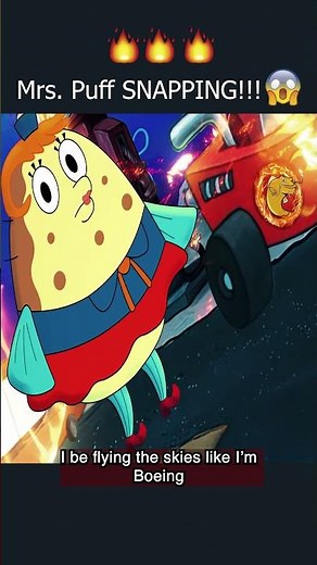 Mrs. Puff SNAPPING 😱🔥#spongebob #spongebobparodies #yourboysponge