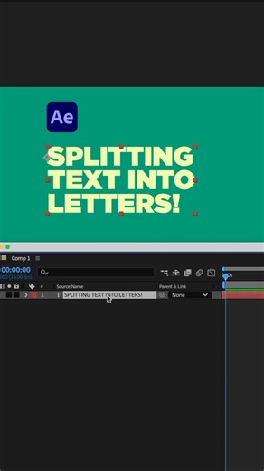 @anttirossi on Instagram: "How to split text into letters in After Effects. You need Motion Tools pro 👉 @aescripts"