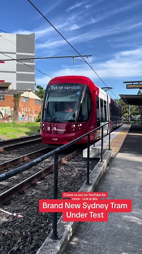 Brand New Sydney Tram Under Test