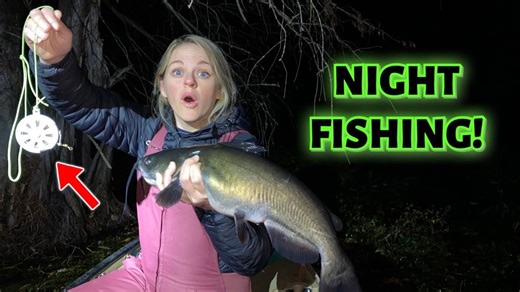 Night fishing swamp lands slab crappie and catfish