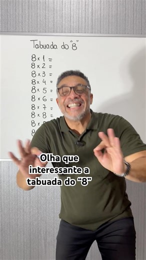 Trick for the multiplication table of "8"