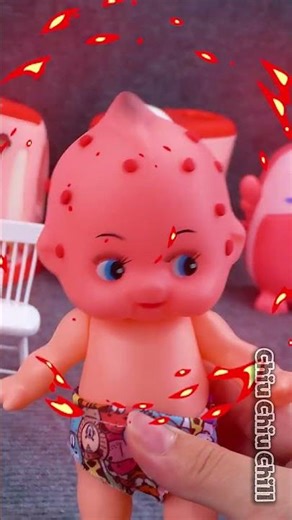 매운 고추 먹은 아기! 응급실로 긴급 이송 🌶️🚑 #asmr #toys #barbie #shorts