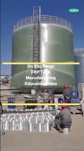 Filament Winding of FRP Large tank Educational video | Femco FRP