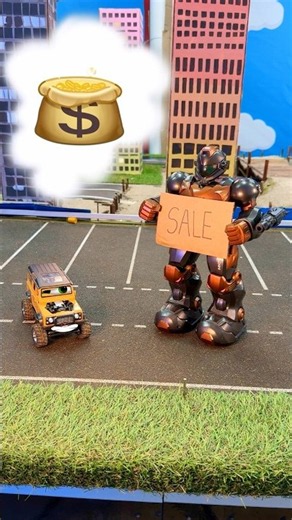 Robot with Car came up with a brilliant idea #lego #animation