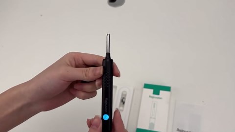 Ear Wax Removal, Ear Cleaner with Camera, Wireless Intelligent Visual Ear Picker, Earwax Removal Tool, 1080P HD Otoscope with 6 LED Lights, Ear Cleaner for iOS & Android (Black)