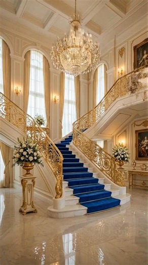 Royal Staircase Entrance Hall Renovation Luxury Cinderella Palace Interior Transformation