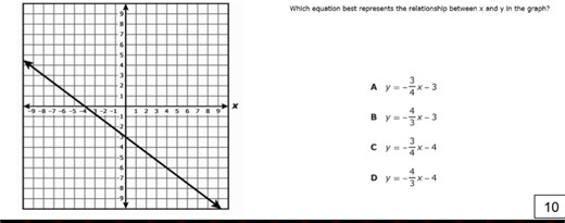 Which equation best represents the relationship between x and y... | Filo