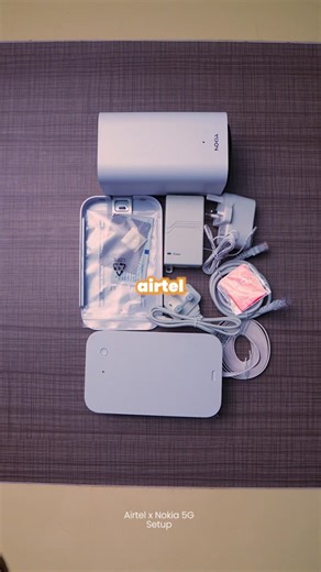 Airtel x Nokia 5G unlimited data router setup #router #unlimited #nokia #5G #data #airtel