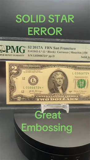 #federalreserve #errornote #papermoney #errorpapermoney