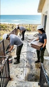 Terraza Destruida Frente Al Mar Convertida En Un Lounge De Lujo 🌊✨ #shorts #build