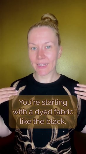 Life lessons in bleach painting #wearableart #bleachart