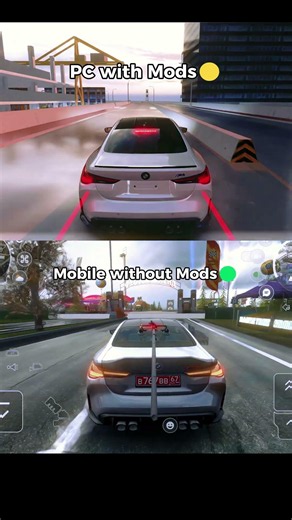 PC mods vs mobile graphics 🔥 #gaming #comparison