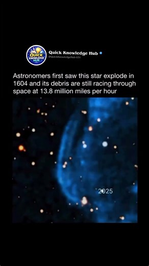 🌌 A Star Exploded in 1604… and It’s STILL Expanding!