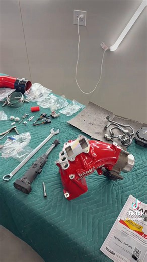 2022 Ram 2500 @Banks Power Grid heater relocation kit with Monster Ram intake install! #dodgeram #diesel #67 #bankspower #gridheater