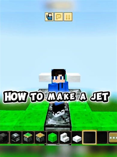 How to make a jet ✈️ #minecraft #hack #gaming #BHUKHABUILDER