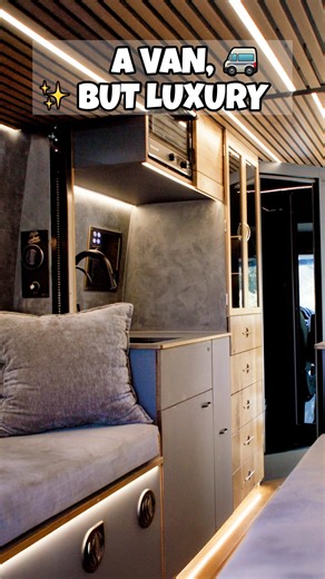 1K views · 55 reactions | This van is probably nicer than your house  ️ Check out a full tour of this build  (link in bio: https://youtu.be/NLwKuK0qZzw?si=YqbziAzwMyVP7Z5L) #vanlife #homeonwheels #vanconversion | Tiny House Giant Journey | Facebook