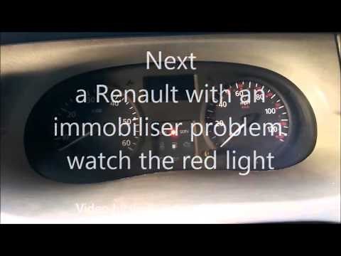 Renault immobiliser Problem correct operation and malfunction