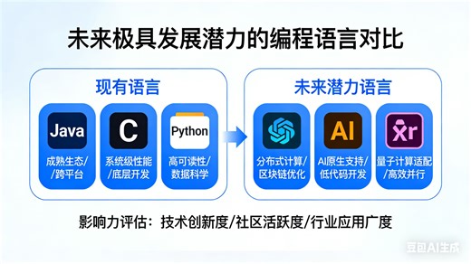 推荐几个未来极具发展潜力且影响力不会输于Java，C，Python这样的语言