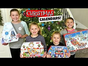 OPENING ALL OUR CHRISTMAS ADVENT CALENDARS! FAMILY VLOG