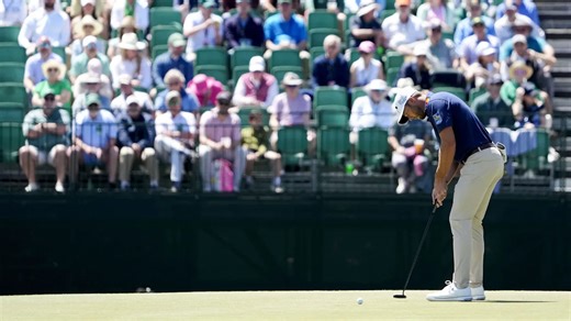 Sam Burns sets Augusta National personal best for clubhouse lead at the Masters