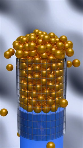 Gold Ball Trap Flow #satisfyingvideo #shorts