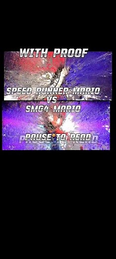 speed runner mario vs smg4 mario with proof collab with ‪@novathe‬