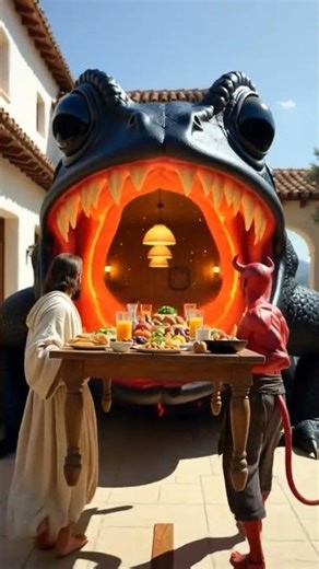 Jesus vs red devil 😈🤣 o my god 🙏🙏#jesus #subscribe​​​​​ #ameen