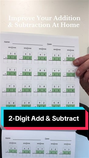 #onepageadayadditionandsubtraction #additionandsubtraction2digitnumbers #addingandsubtractingpractice #additionandsubtractionpractice #addingandsubtractinghelp
