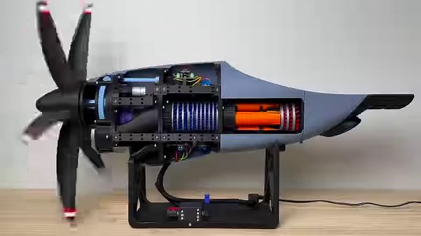 ⚡ Electric Turbo Prop Model with Variable Pitch Propellers • 3D files ➡️ Download 3D print model: https://cults3d.com/:2699407 💡 Designed by CadlyAU | Cults.