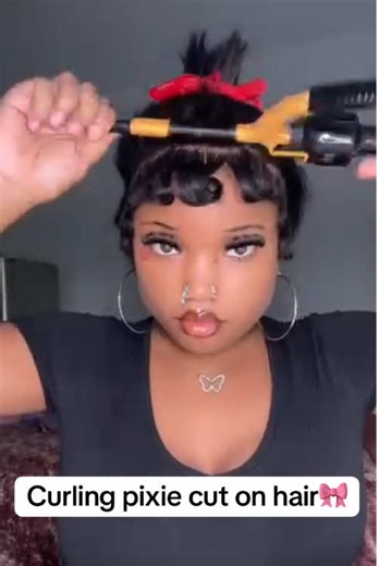 Curling Pixie Cut Tutorial for Short Natural Hair