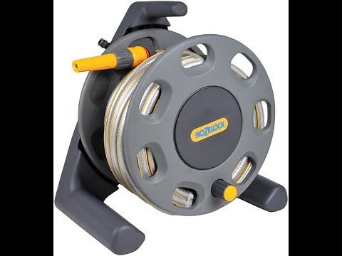 How to assemble Hozelock 2 in 1 freestanding wall mounted garden hose pipe set 25m easy instructions