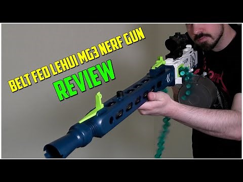 Full Auto Lehui MG3 / MG42 Review (Belt Fed Nerf Gun)