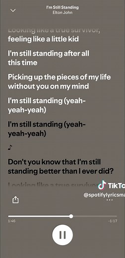 I’m still standing- Elton John #eltonjohn#classics#90s#fyp#spotifylyrics
