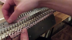 Easy!! lace making on a knitting machine