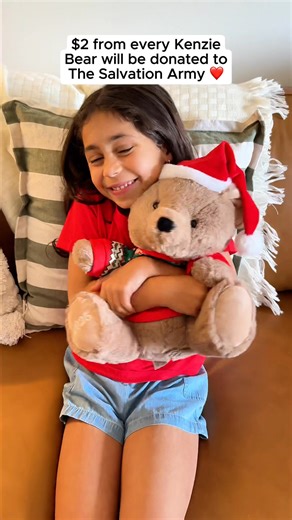 Kenzie Bear is back this Christmas! 🧸 $2 from each bear sold will be donated to The Salvation Army to support Australian families in need ❤️ | Kmart Australia