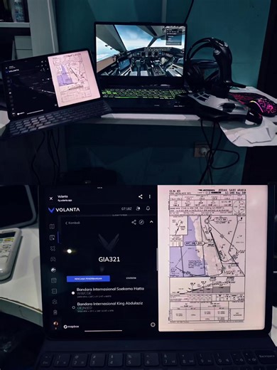 Buat Yang Penasaran Sama Set Up Saya, Set Up Saya Mah Simple Aja Kemungkinan Abis Lebaran Kita Upgrade Ges Tunggu Kelanjutannya #ivao #flight #msfs2020 #jeddah