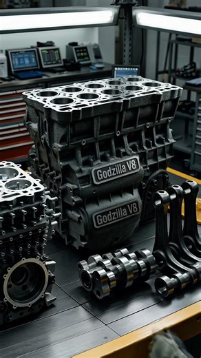 Ford’s 7.3L Godzilla V8 Is Insane #shorts #Ford #GodzillaV8 #FordTrucks #V8Engine #TruckEngine