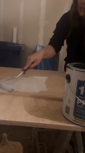 Many ways to do this but this is by far the cheapest! Most stores will even rip your pieces for you. $45 for the wood, $25 for the paint and it adds so much interest! I used 5 mm plywood cut into strips instead of using the ready made shiplap. It's thinner so it fit up against the crown molding well and it's so much more budget friendly. The key here is to prime well, quick sand after priming and sand the edges well after cutting. A lot more prep is required but if you have a tight budget, it's 