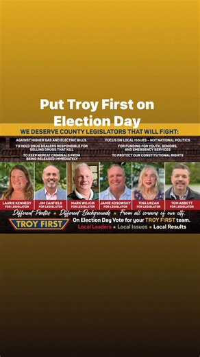 Put Troy First on Election Day! | Troy First Team