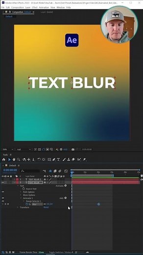 Text Blur Effect - Adobe After Effects #aftereffects #motiondesign #motiongraphics