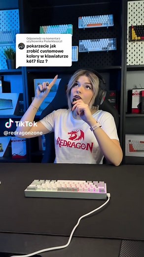 Ustawianie kolorów podświetlenia w klawiaturze Redragon