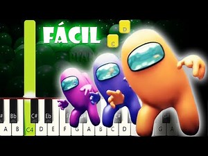 Among Us Dance (el Baile de Among us Remix) | Piano Tutorial FÁCIL | Cover | Karaoke