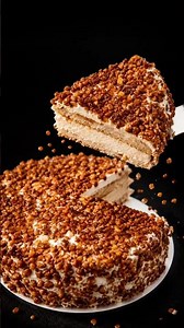 Crumble Ice Cream Cake 🍰❄️ | No Bake Easy Dessert Recipe 😍#IceCreamCake #CrumbleCake #NoBakeCake