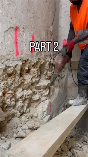 Partie 2: Escalier béton – mur 20cm corrigé, coffrage prêt vieux immeuble en rénovation aujourd’hui