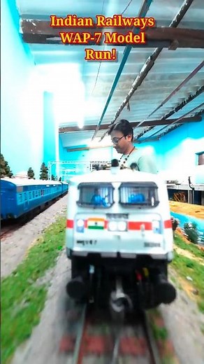 Indian Railways WAP-7 Model | Indian Model Train | train video #shorts #indianrailways #trainvideos