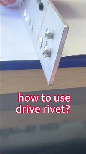 how to use drive rivet ,Just a hammer.