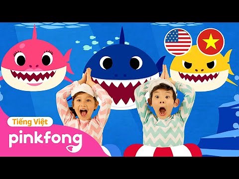 [🇺🇸Tiếng Anh+🇻🇳Tiếng Việt] Cá Mập Con 🦈 Baby Shark Dance | + Tuyển tập | Pinkfong! - Nhạc thiếu nhi